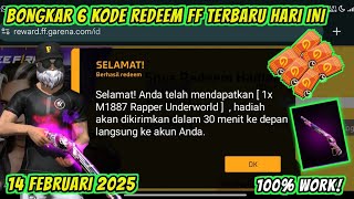 KODE REDEEM FREE FIRE TERBARU 14 FEBRUARI 2025 HARI INI‼️