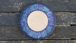 Iridescent Paint Platter Rim