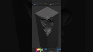 Create a high detail Pillar Model in Zbrush.  #zbrush #tips #3d #3dtips #topology