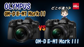 【カメラ比較】オリンパスのミラーレス一眼OM-D E-M1 MarkIIIとOM-D E-M1 MarkIIの違いとは！？