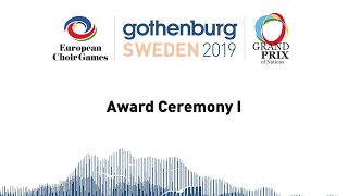 European Choir Games 2019 - Award Ceremony I