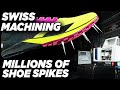 Swiss Machine Perfect Titanium Shoe SPIKES using SolidCAM | Tutorial