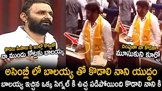 Balakrishna Strong Counter Reaction To Kodali Nani Comments In Assembly | Telugu Cinema Brother