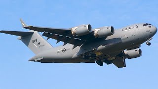 [4K] Mighty CanForce CC-177 Globemaster Lands at Leeuwarden Air Base