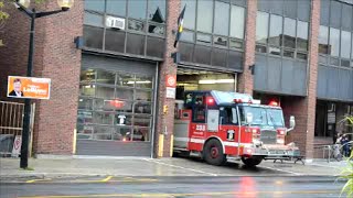 MONTREAL FIRE TRUCK 233 RESPONDING FROM STATION 33