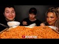 asmr nuclear fire noodles with nikocado avocado u0026 trisha paytas no talking mukbang