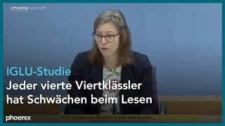 Pressekonferenz zur Internationalen Grundschul-Lese-Untersuchung 2021 (IGLU) am 16.05.23