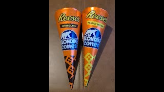 Trying Klondike Reese's Cones - 2 Flavors = YUM 😋  #shorts