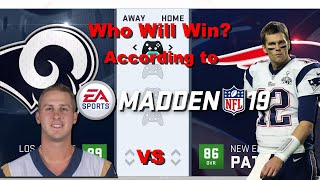 WHO WILL WIN THE SUPER BOWL ACCORDING TO MADDEN
