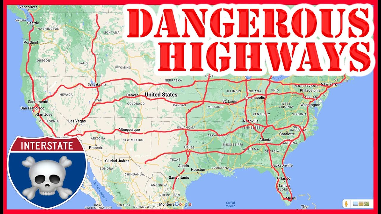 America's Top 10 MOST DANGEROUS Highways - YouTube