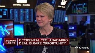 Occidental CEO discusses the decision to make a formal bid for Anadarko