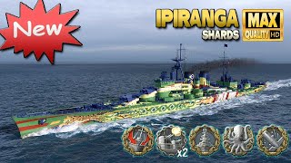 NEW battleship Ipiranga on map Shards - World of Warships