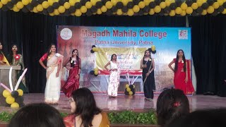 Ramp walk in fresher's party 2023 (Magadh Mahila college, patna)