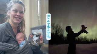 Unforgettable Week: Off-Grid Home Birth with {Northern lights} - a stunning Experience!