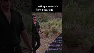Looking at my old code 👀 😫 #webdevelopment #developer #developermemes