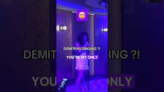 Demitra's singing VOICE🤯#demitrakalogeras #sundaykalogeras #kalogerasisters #edit #karaoke