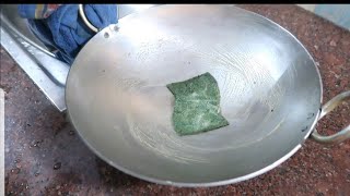 Iron Pan/Kadai Seasoning in 3 Simple Steps | Seasoning, Cleaning \u0026 Maintaining detailed video