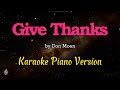 Give Thanks by Don Moen - Karaoke Piano Version (Key of C)