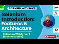 Session 1: Master Selenium -Java | An Epic Introduction to Selenium : Features & Architecture🔥🚀