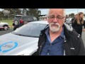 Neil Mitchell with the Bosch 'driverless' Tesla.