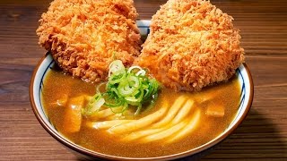 丸亀製麺の「Ｗカツカレーうどん」　Double sirloin pork cutlet Curry Udon of Marugame-Seimen.