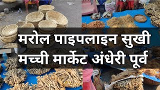 सुखी मछली का बाजार | मरोळ - अंधेरी | मुंबई | marol dry fish market Andheri | mumbai | marathi ...