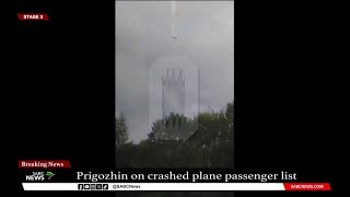 Prigozhin on crashed plane passenger list