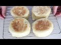 フライパンで作る！捏ねなし混ぜるだけのイングリッシュマフィンとエッグベネディクトの作り方 no oven no knead english muffin and egg benedict