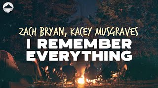 Zach Bryan - I Remember Everything (feat. Kacey Musgraves) | Lyrics