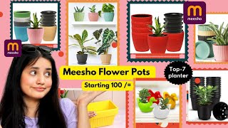 *Viral* Flower Pots Haul Meesho Starts@Rs100 | Meesho Planter Review | Meesho Flower Pots #meesho