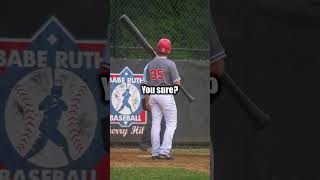 I Swung The World’s Largest Baseball Bat in a GAME! #shorts #baseball