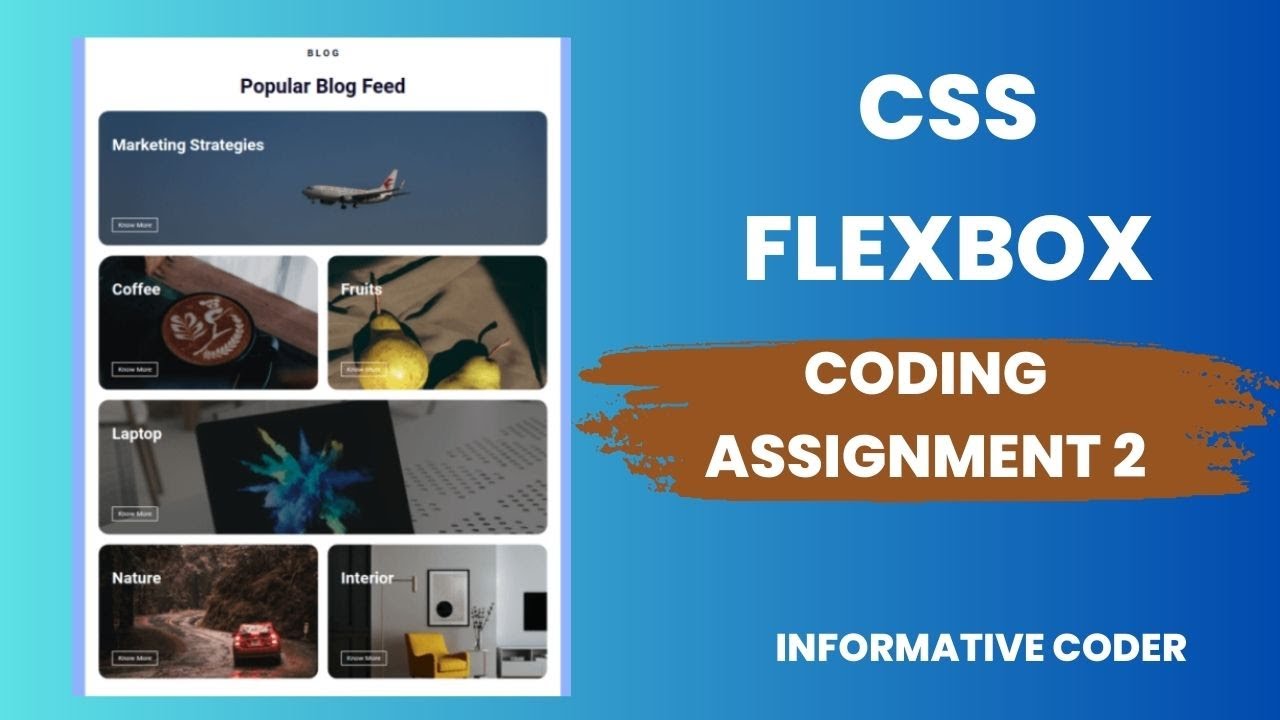 Coding Assignment 2 | Popular Blog | CSS Flexbox | Responsive Web ...