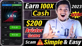 $200 Earn🔥By Aviator Game Kaise Khele 2023 🤑 | Aviator Game Fake, Real Or Scam ⚠️