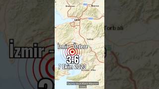 #İzmir Özdere 3.6 #deprem