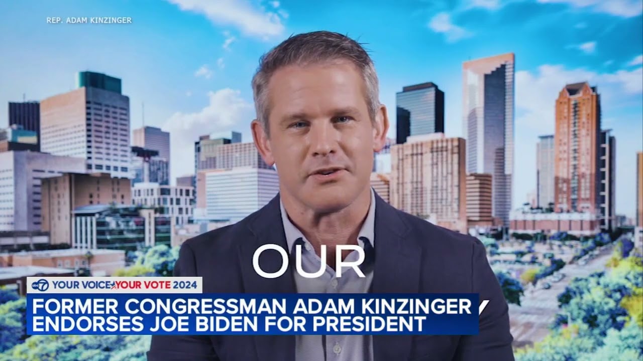 Former Republican Rep. Adam Kinzinger Endorses Biden - YouTube