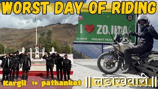 Ladakh Ride - KARGIL to PATHANKOT Day 10 | SOLO NIGHT RIDING IN HEAVY RAINS | Worst experience ever!