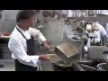 Garola prepares ravioli with a nest of hay in Piedmont