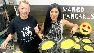 Making Mango Pancakes |VLOG