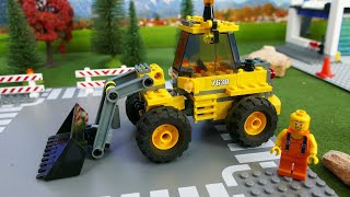 Lego Truck Tractor and Excavator . Toy Vehicles for Kids