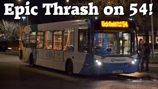 *EPIC THRASH* Journey on Route 54 - ADL Enviro300 (Integral) - Stagecoach 27578 (GX58GKK)