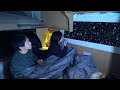 [Subtitle] Car Camping in Camper with Frozen Body