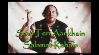 Saqi Teri Aankhain Salamat Rahain Full Ghazal I Ustad Nusrat Fateh Ali Khan I