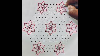 கார்த்திகை மாத சிறப்பு 🪔கோலங்கள் 🪔 15*8 dots simple rangoli designs #rangoli #muggulu #kolangal