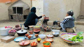 Winter special routine Delicious chicken recipe+ high protein Dalia village life oat recipe