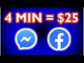 Earn $25 EVERY 4 Mins With Facebook Messenger FREE Make Money Online @Branson Tay