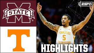 Mississippi State Bulldogs vs. Tennessee Volunteers | Full Game Highlights | ESPN College Basketball