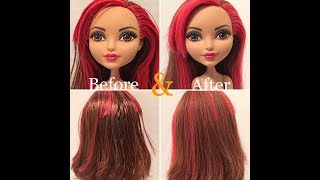 How to Fix Sticky / Greasy Doll Hair - Three Methods Tested for adult collectors