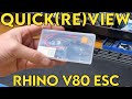 Crawler Canyon Quick(re)view: Rhino V80A outrunner ESC