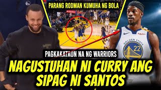 CURRY TUWANG TUWA SA REBOUND NI SANTOS! ANG SIPAG! HALOS IPAMIGAY NALANG NG HEAT SI BUTLER!