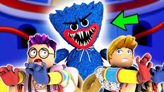 ROBLOX HUGGY WUGGY ATTACKS US! (FUNNY ROBLOX ANIMATION By LANKYBOX) *COMPILATION*